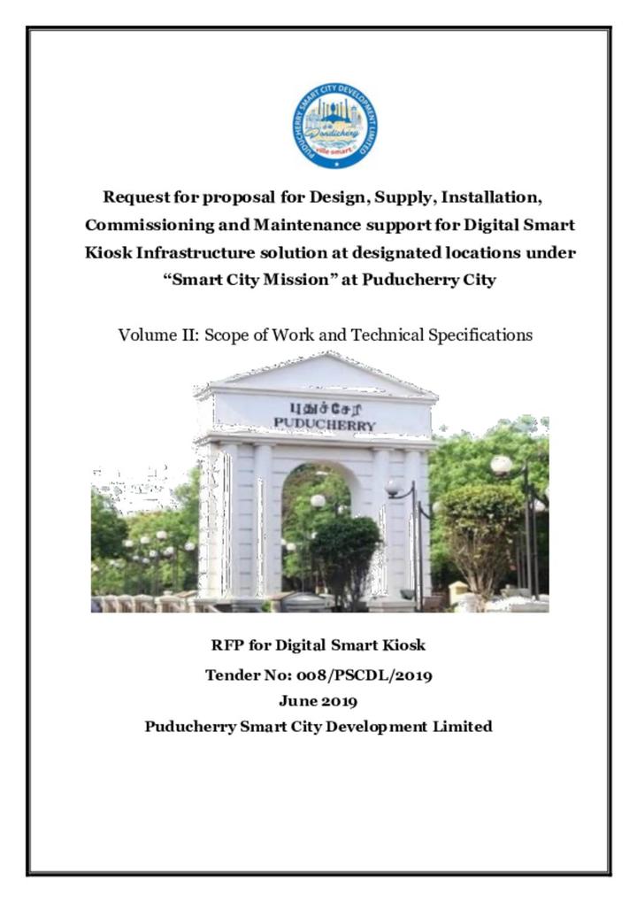 Request for Proposal document Volume 2