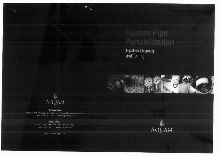 Aquam pipeline and testing