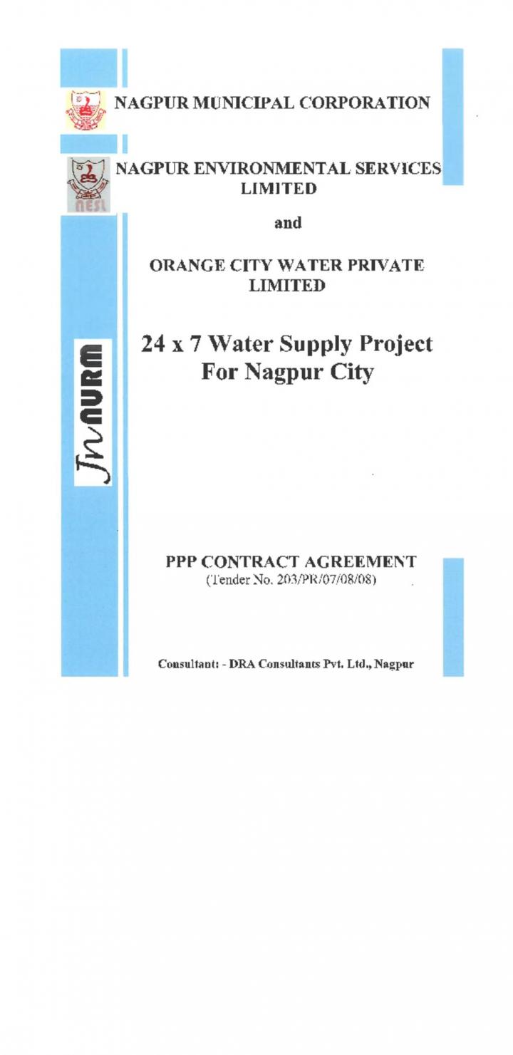PPP Contract Agreement - Nagpur 24X7