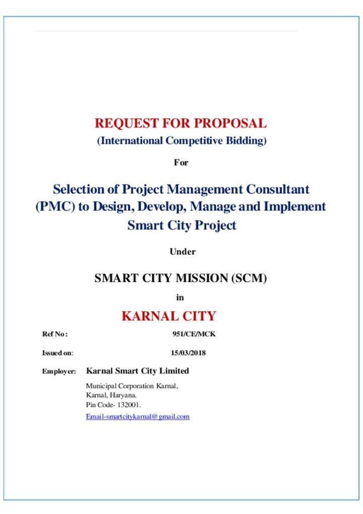 Request for Proposal Karnal 1