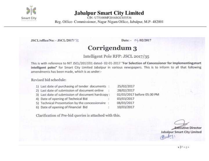 Corrigendum for Extension of Submission Date