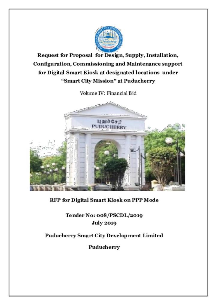 Request for Proposal Document Volume 4