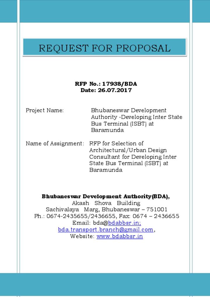 Request for Proposal