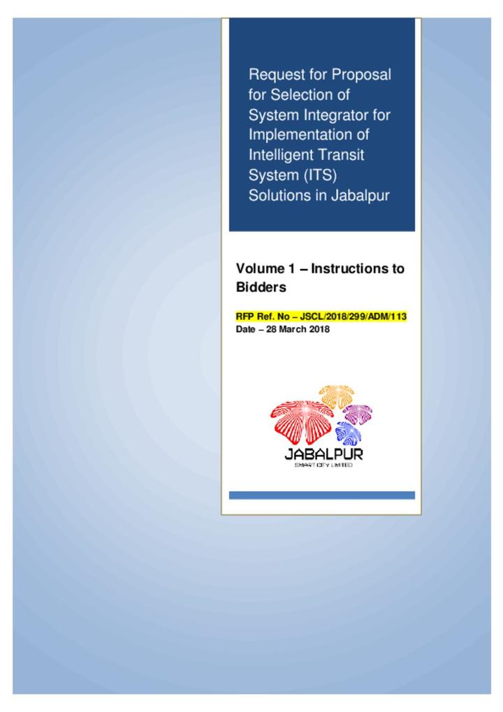 Jabalpur System Integrator Volume1