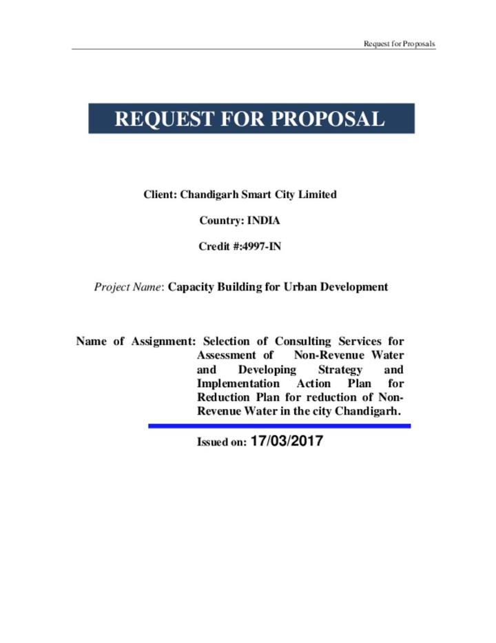 Request for Proposal