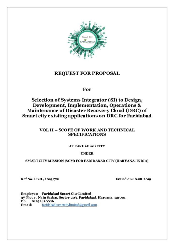 Request for Proposal Document Part 2