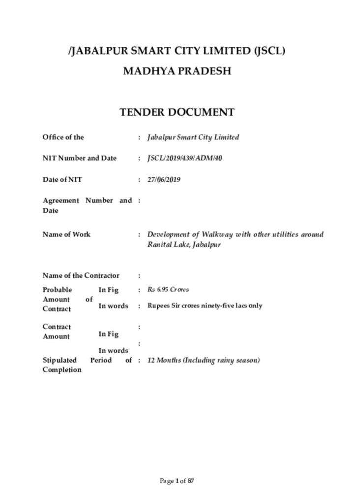 Standard Bid Document