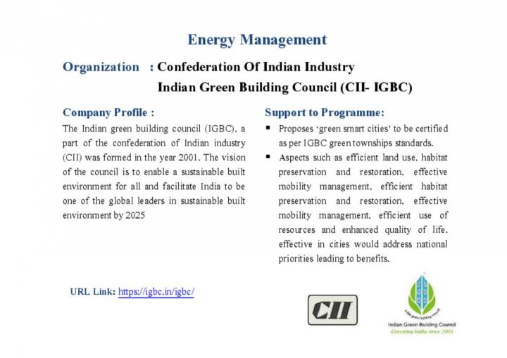 Confederation Of Indian Industry Indian Green Building Council (CII- IGBC)