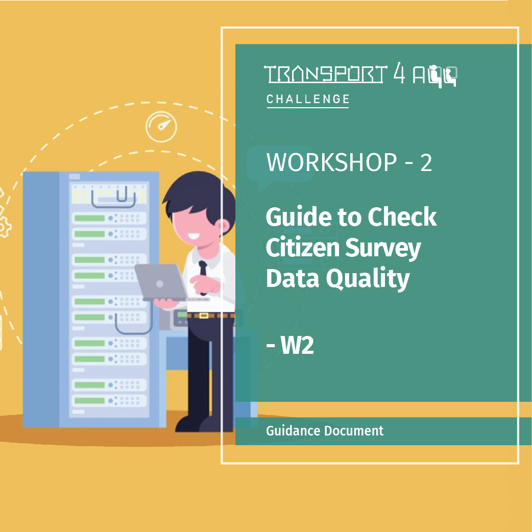 Guide to check citizen survey data quality – Workshop 2