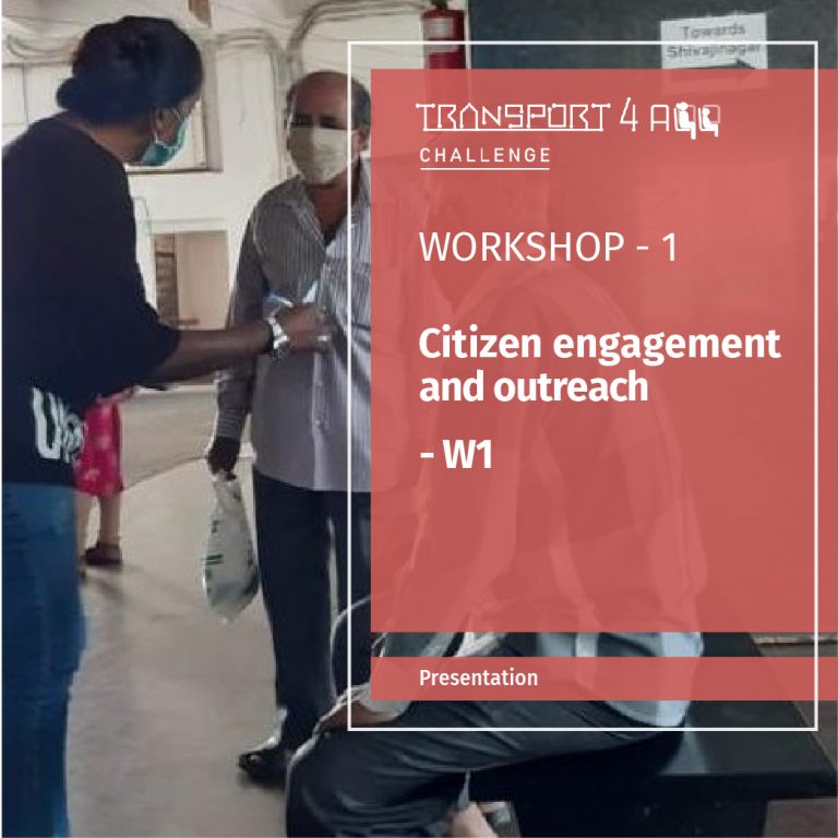 Citizen Engagement and Outreach – Workshop 1